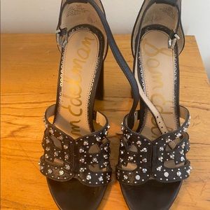 Sam Edelman black leather heels